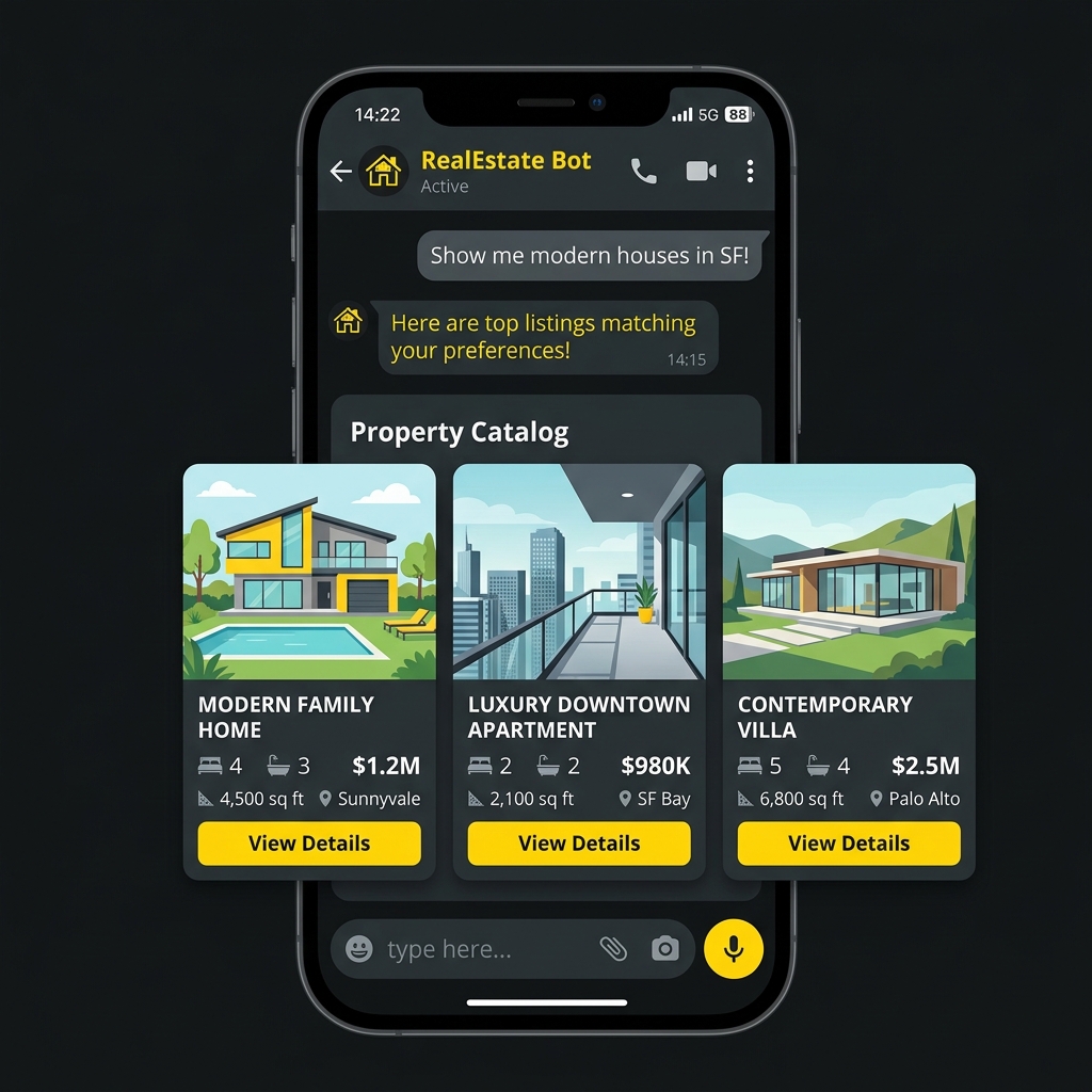 Flujo WhatsApp de Bot Inmobiliario
