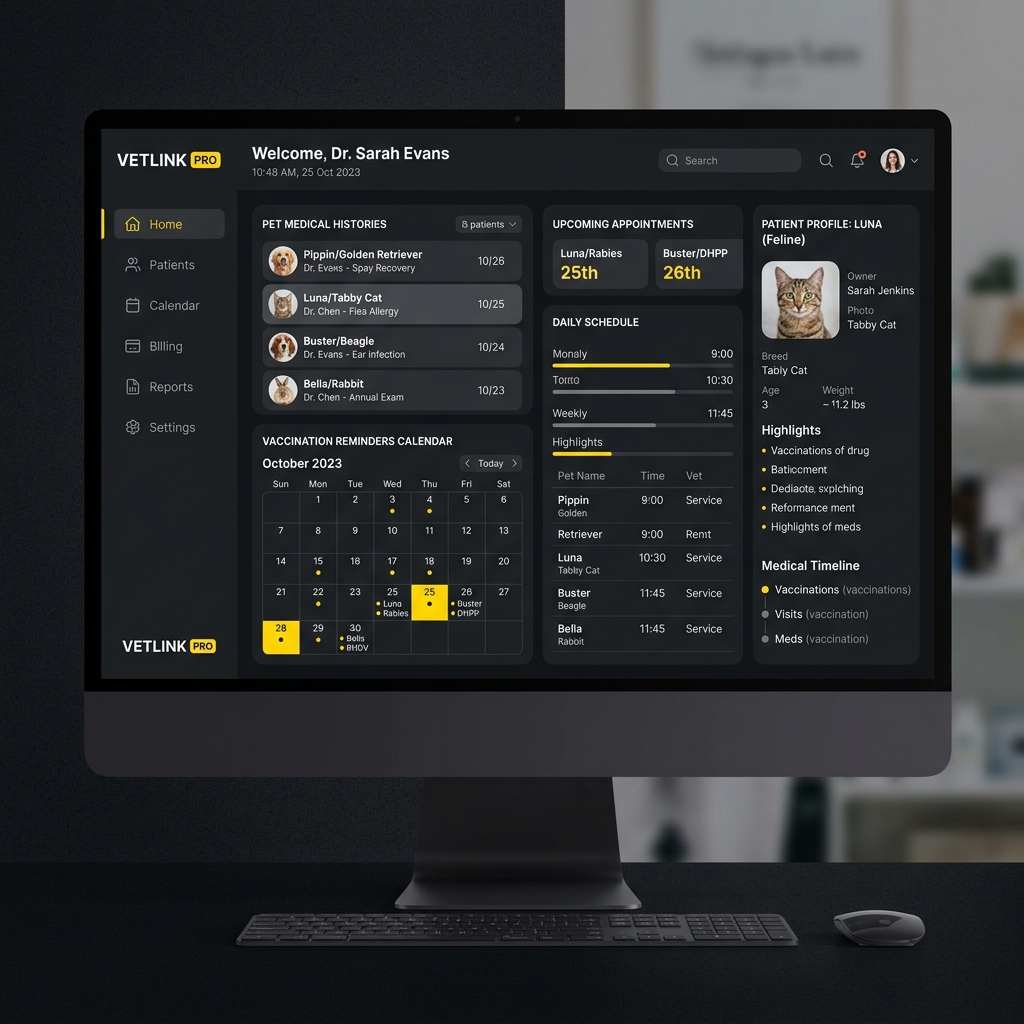 Dashboard SaaS para Veterinarias